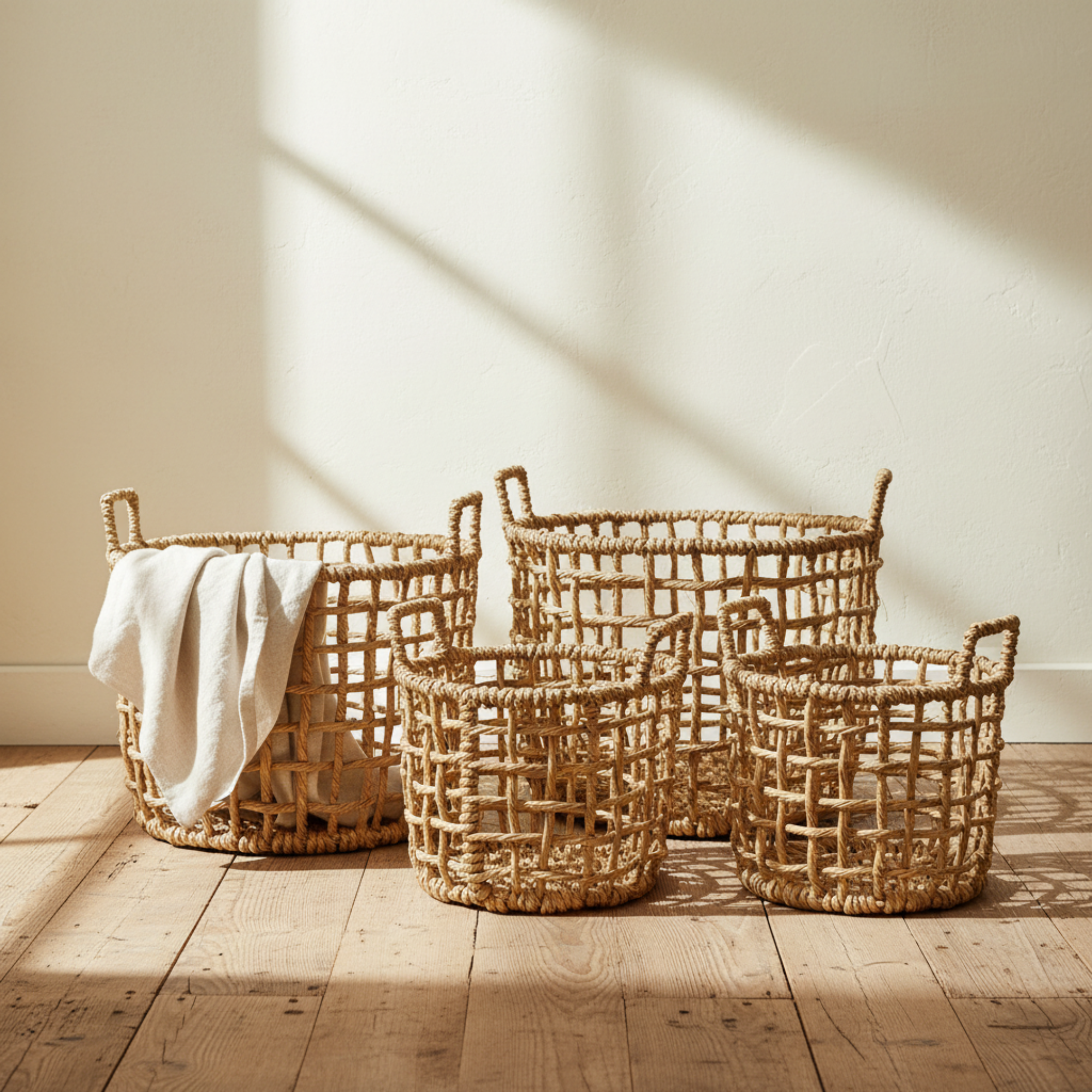 Natural Cua Dai Baskets | 3 Sizes