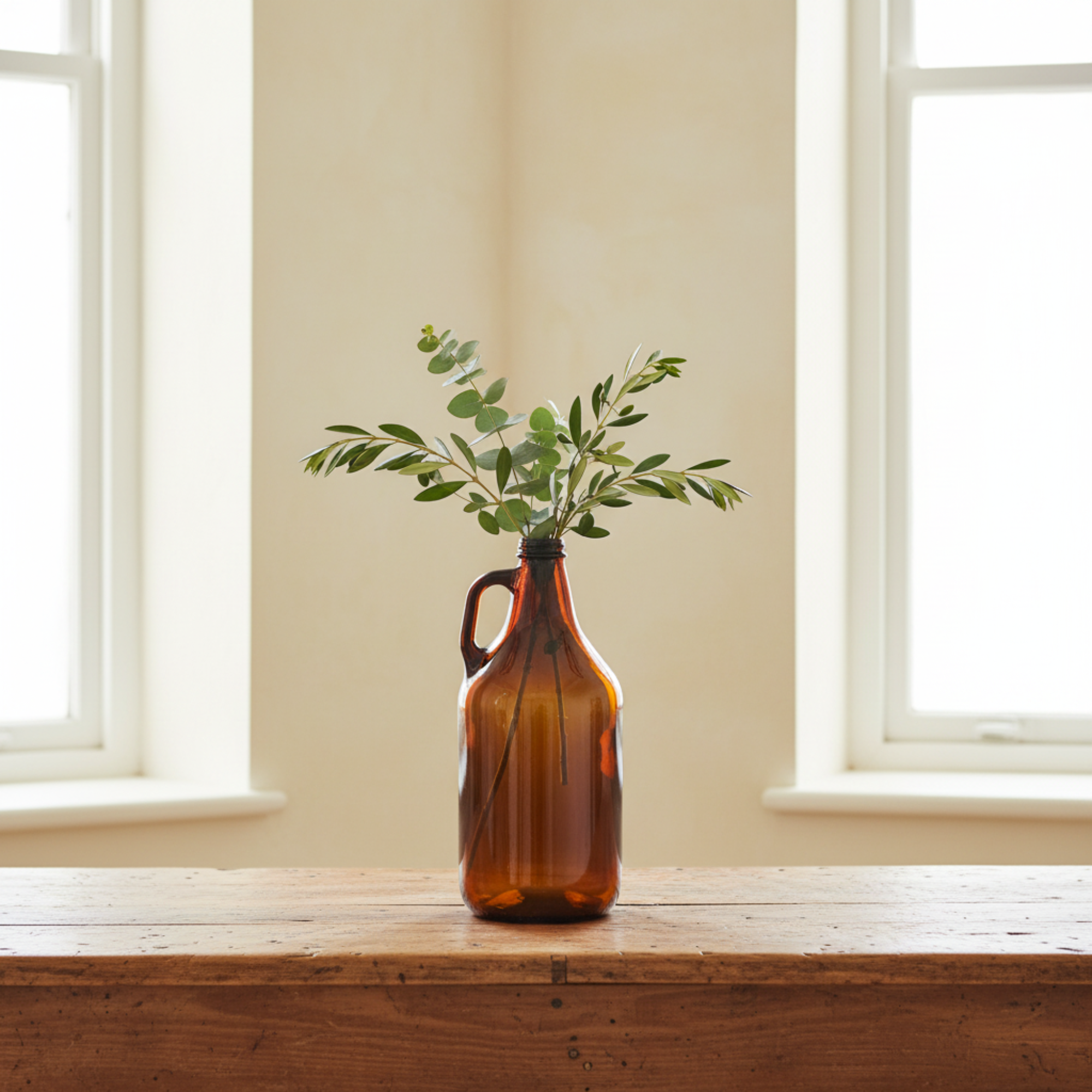 Amber Mini Jug Vase