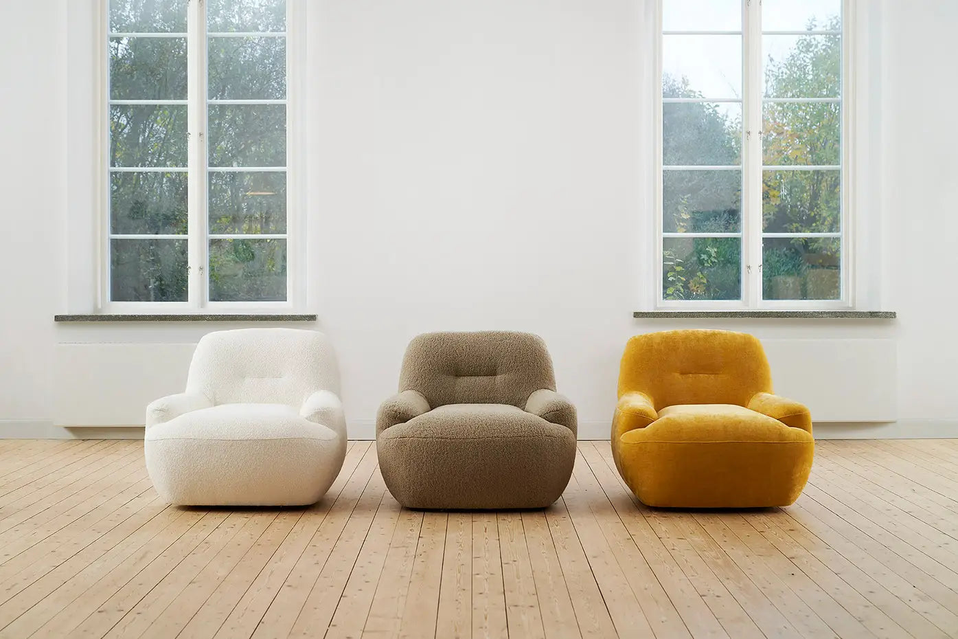 Uma Armchair Swivel | Togo 1 Natural
