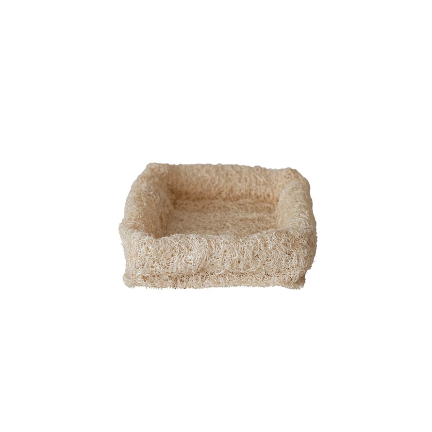 Natural Loofah Soap Dish | Small