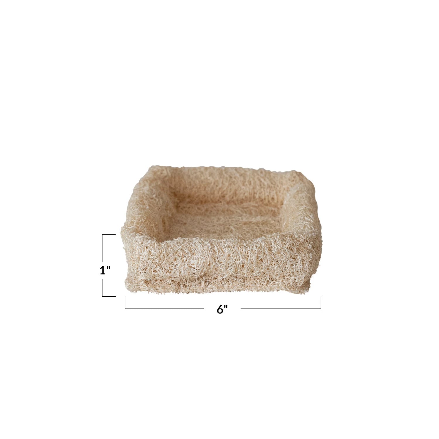 Natural Loofah Soap Dish | Small