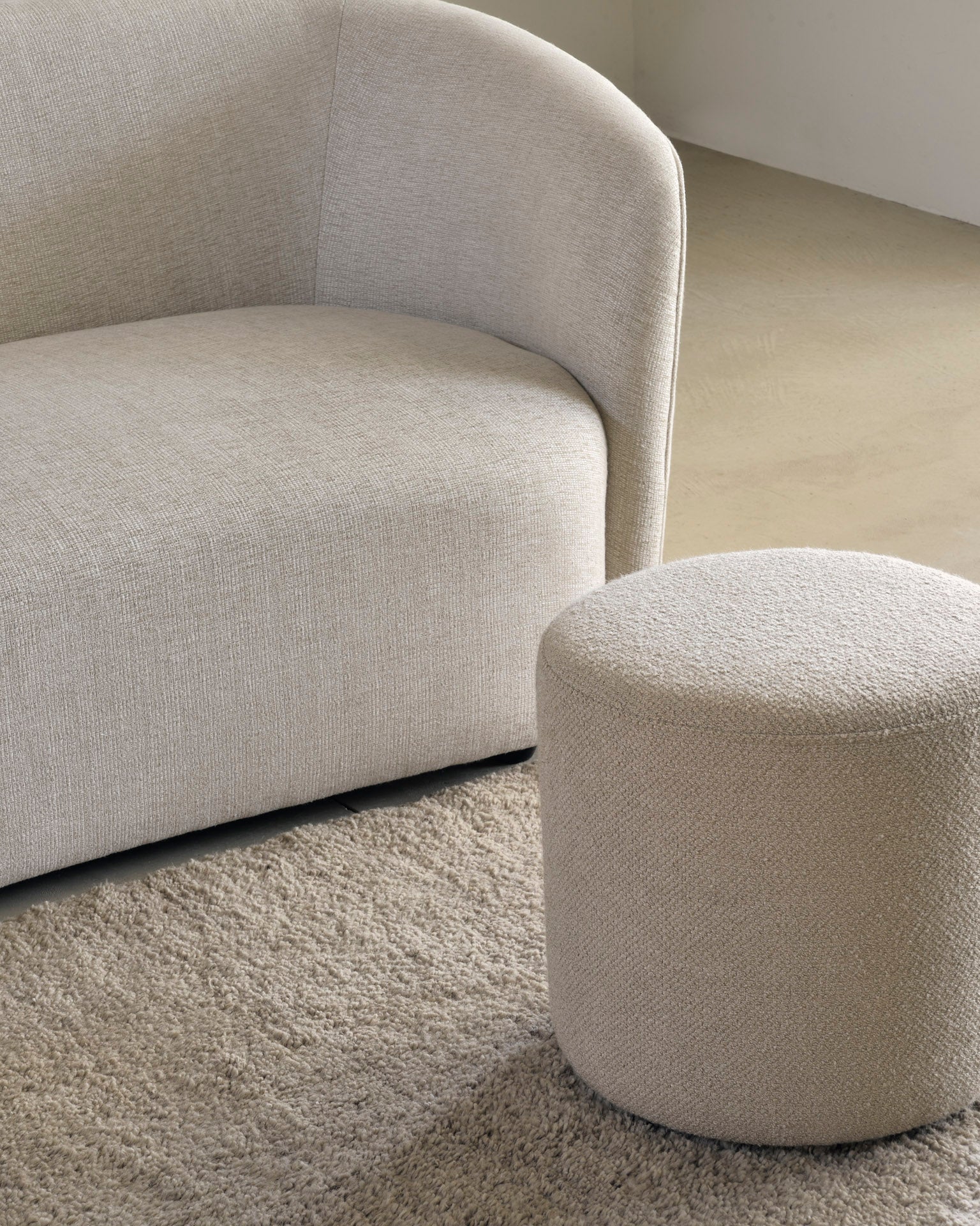 Barrow Pouf | Cream