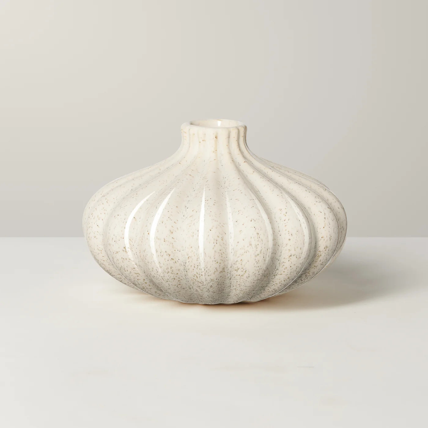 Allium Gourd | Reactive White Glaze Ceramic Vase