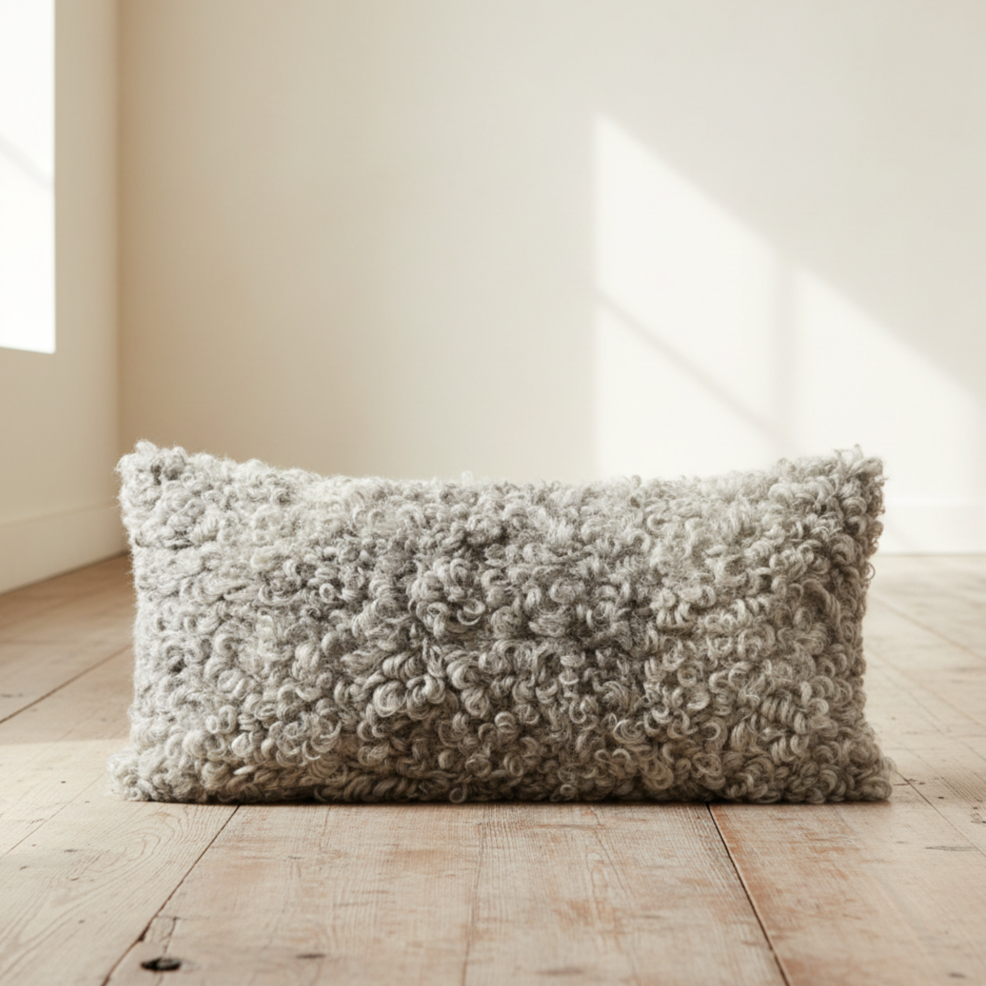 Gotland Sheepskin Lumbar Pillow