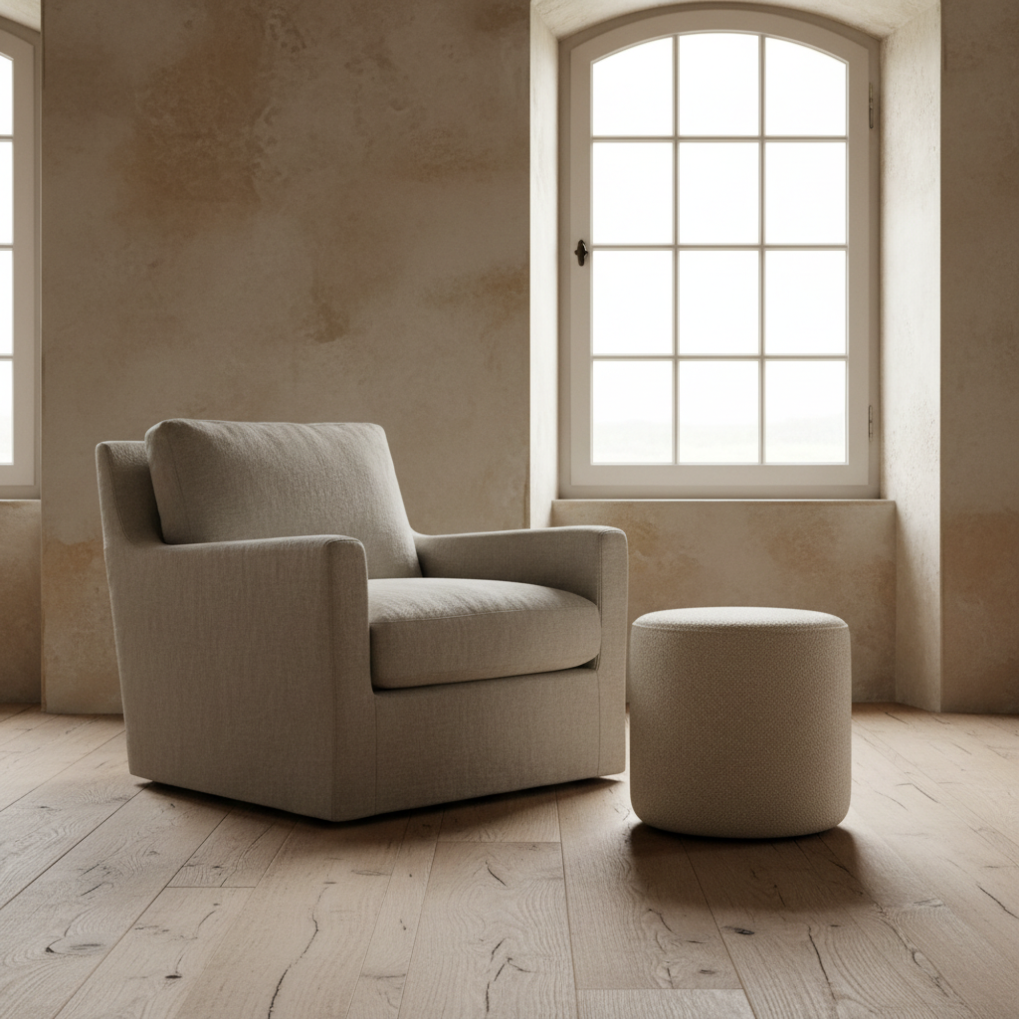 Barrow Pouf | Cream