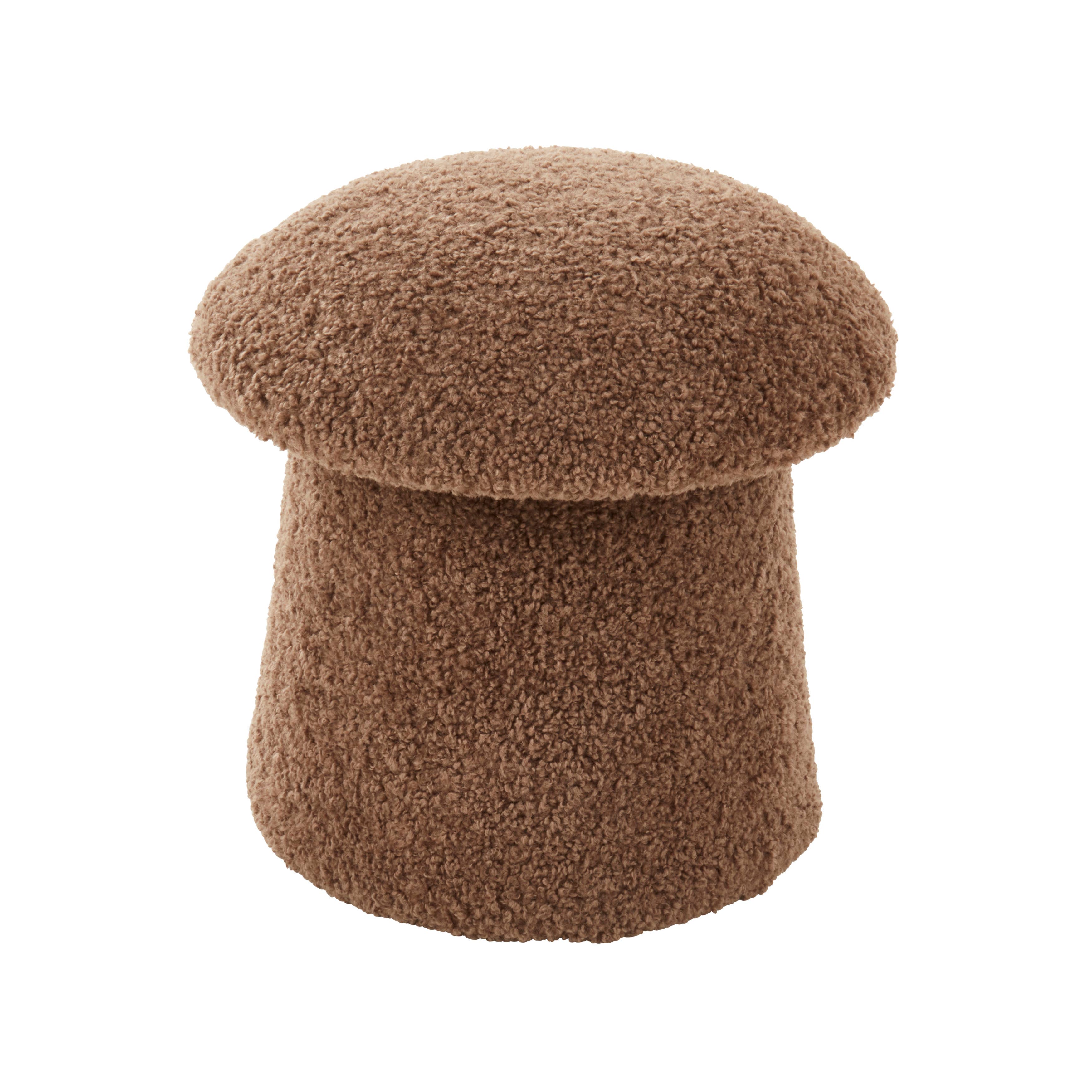 Funky Mushroom Storage Ottoman | Brown Large
