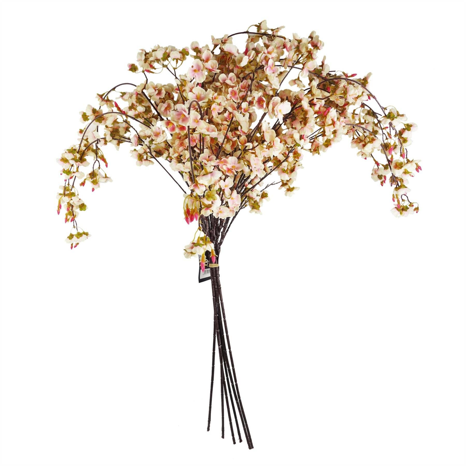 Natural Pink Trailing Cherry Blossom Stem