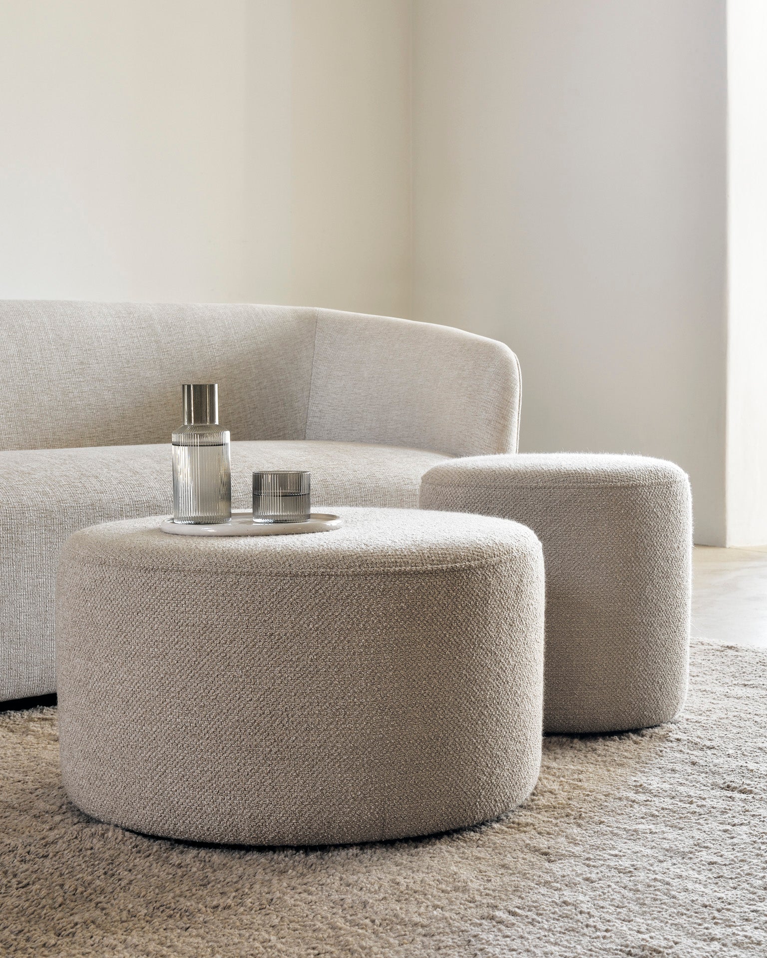 Barrow Pouf | Cream