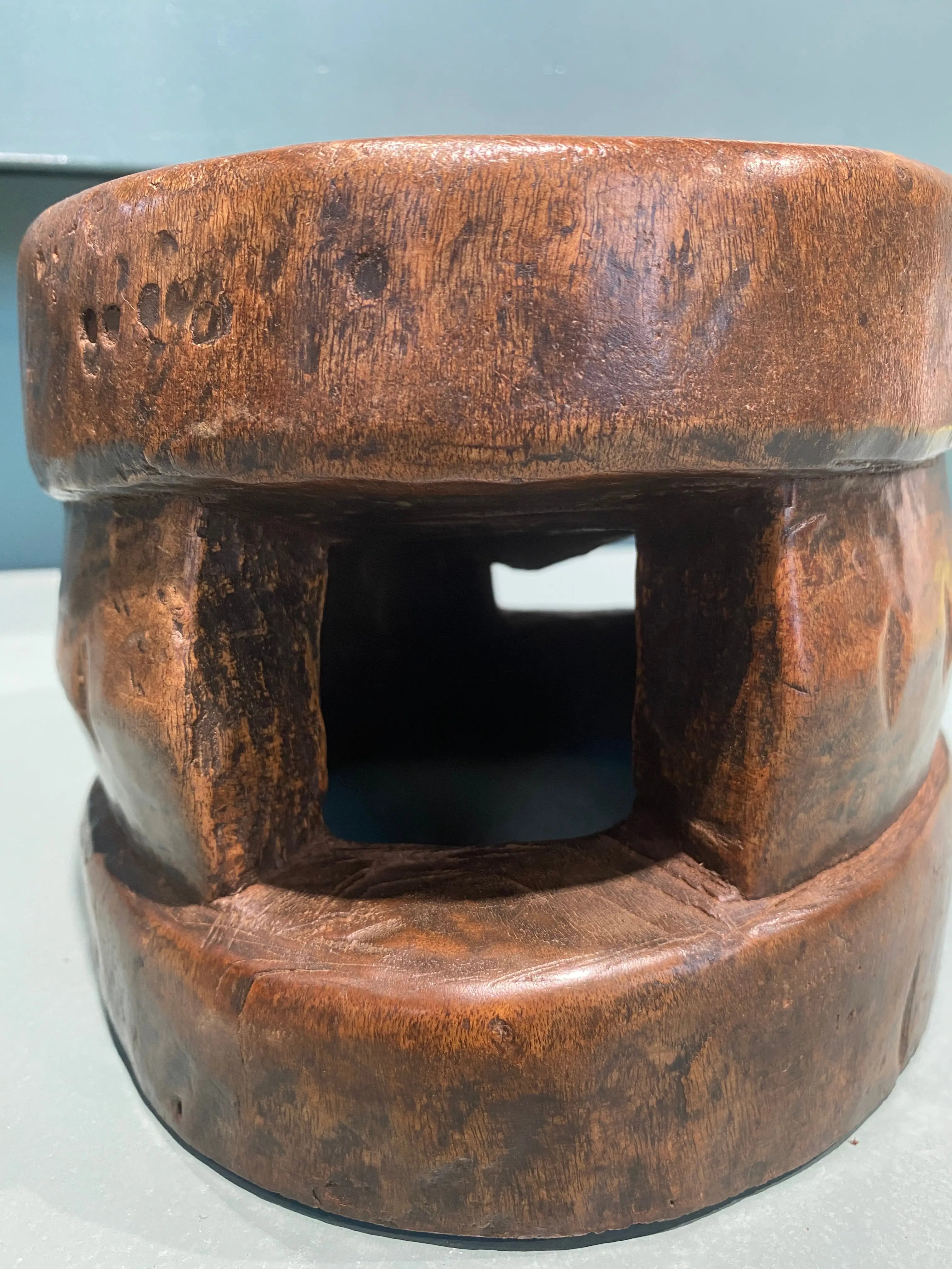 Yoruba Hand Carved Stool Four